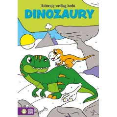 DINOZAURY. KOLORUJE WEDŁUG KODU