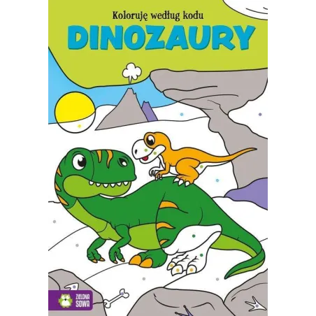 DINOZAURY. KOLORUJE WEDŁUG KODU