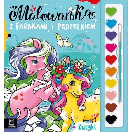 KUCYKI. MALOWANKA Z FARBKAMI I PĘDZELKIEM