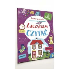 ZACZYNAM CZYTAĆ. NAUKA NA WESOŁO. KSIĄŻKA Z NAKLEJKAMI 5+
