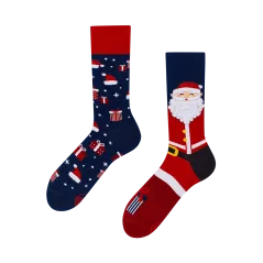 SKARPETY KOLOROWE DŁUGIE SANTA CLAUS ROZMIAR 35-38