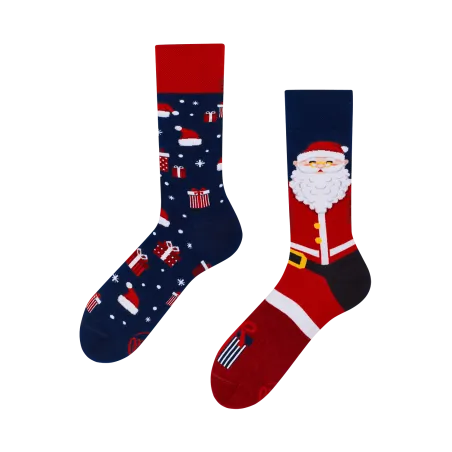 SKARPETY KOLOROWE DŁUGIE SANTA CLAUS ROZMIAR 35-38