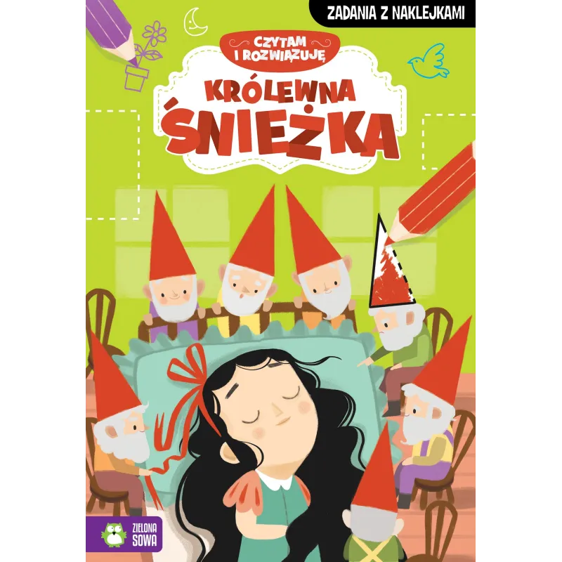 KRÓLEWNA ŚNIEŻKA. CZYTAM I ROZWIĄZUJĘ 4+ - Zielona Sowa
