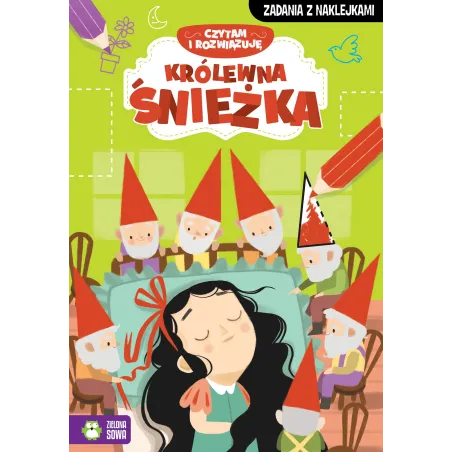 KRÓLEWNA ŚNIEŻKA. CZYTAM I ROZWIĄZUJĘ 4+ - Zielona Sowa