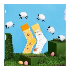 Skarpety Kolorowe Długie Easter Lamb Rozmiar 35-38