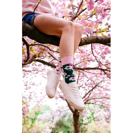 Skarpety Kolorowe Długie Cherry Blossom Rozmiar 43-46