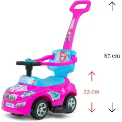 JEŹDZIK PCHACZ CHODZIK 3W1 HAPPY MILLY MALLY RÓŻOWY 18M+