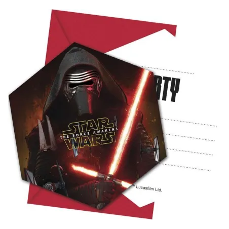 STAR WARS ZAPROSZENIA + KOPERTY 6 SZT.