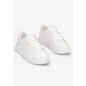Białe Wiązane Sneakersy Rozmiar 38