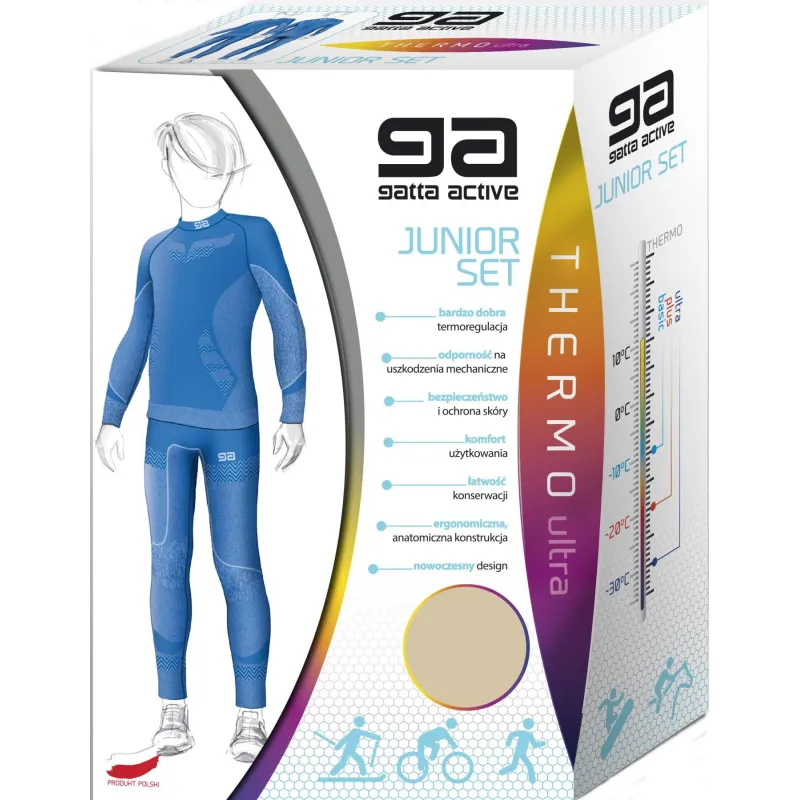 KOMPLET BIELIZNY TERMICZNEJ GATTA ACTIVE THERMO ULTRA JERRY. JUNIOR SET 134-140