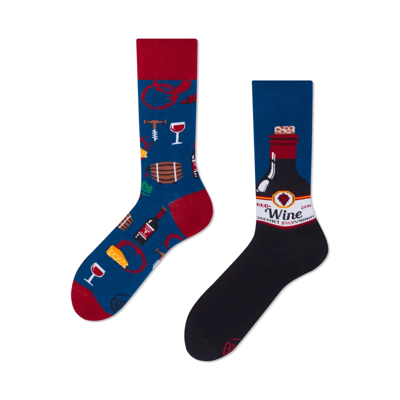 SKARPETY KOLOROWE DŁUGIE CABERNET SOCKVIGNON ROZMIAR 43-46