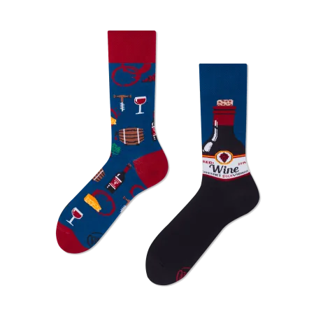 SKARPETY KOLOROWE DŁUGIE CABERNET SOCKVIGNON ROZMIAR 43-46