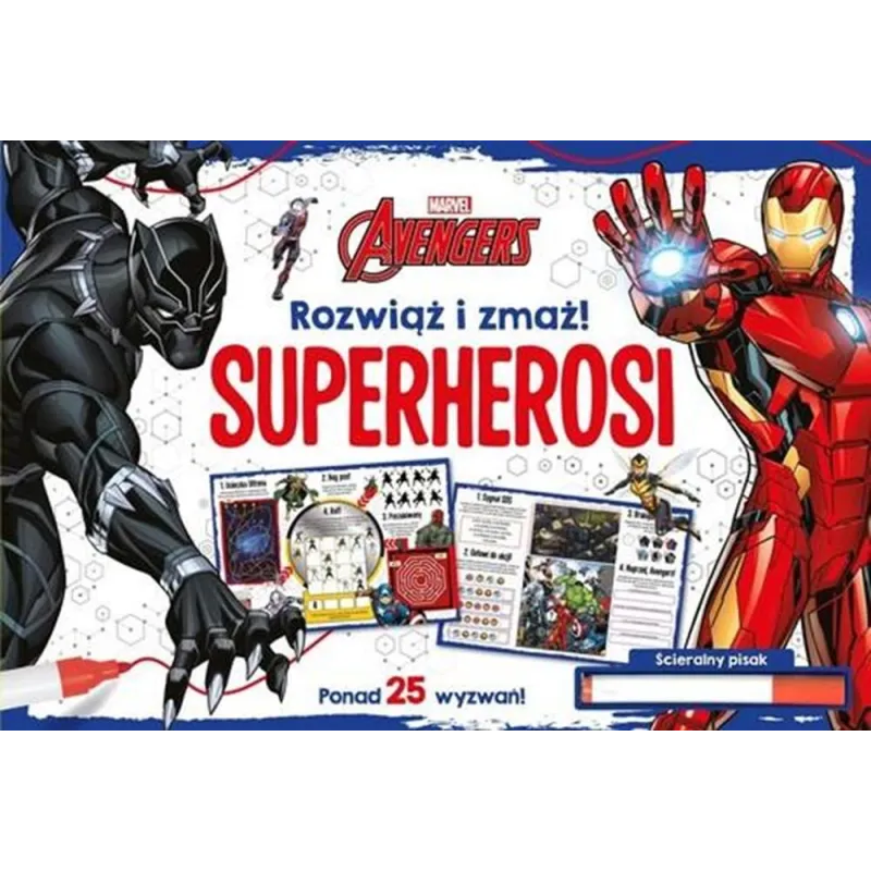 MARVEL AVENGERS. SUPERHEROSI. ROZWIĄŻ I ZMAŻ!