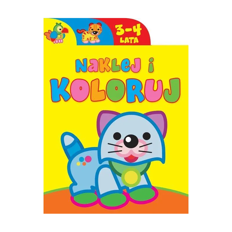 NAKLEJAJ I KOLORUJ 3-4 LATA