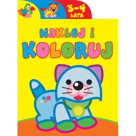 NAKLEJAJ I KOLORUJ 3-4 LATA