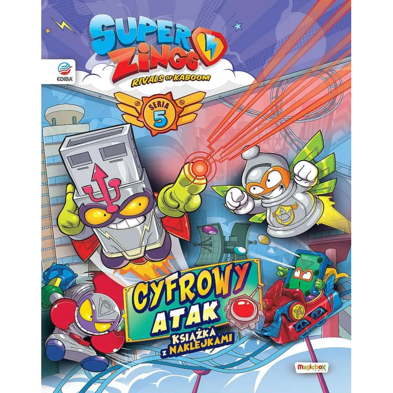 SUPERZINGS. CYFROWY ATAK. KSIĄŻKA Z NAKLEJKAMI