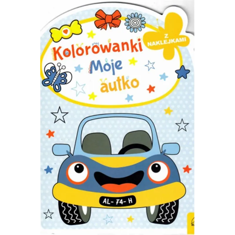 MOJE AUTKO. KOLOROWANKA Z NAKLEJKAMI