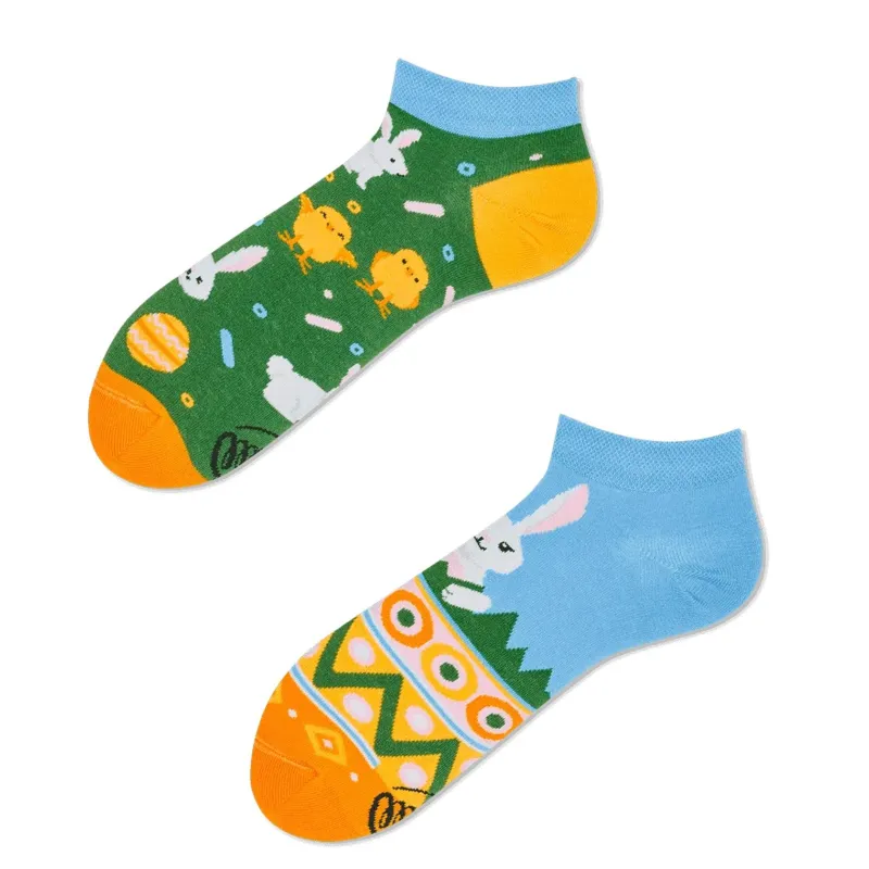 SKARPETY KOLOROWE STOPKI EASTER BUNNY LOW ROZMIAR 43-46