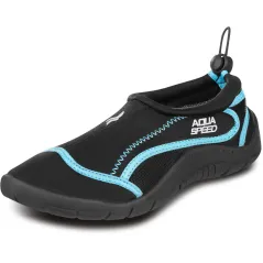 BUTY DO WODY ZE ŚCIĄGACZEM AQUA SHOE 28C CZARNO-NIEBIESKIE ROZMIAR 43