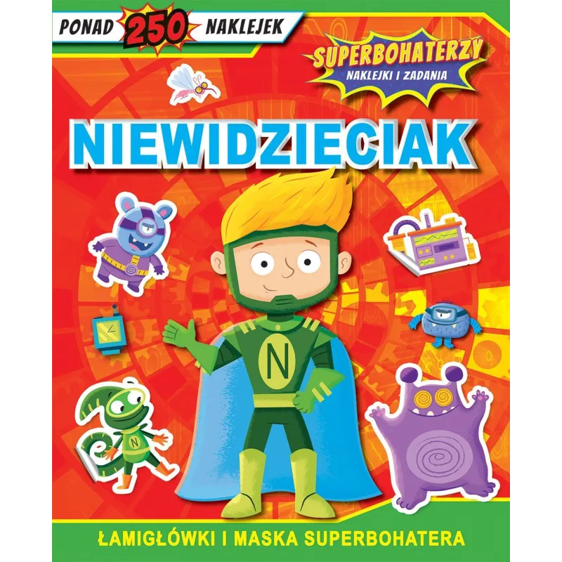 SUPERBOHATERZY NAKLEJKI I ZADANIA. NIEWIDZIECIAK
