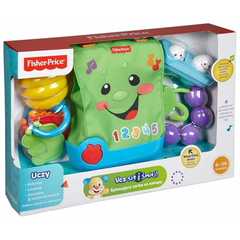 ŚPIEWAJĄCA TORBA NA ZAKUPY FISHER-PRICE 6-36M
