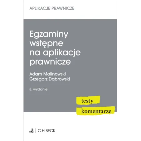EGZAMINY WSTĘPNE NA APLIKACJE PRAWNICZE