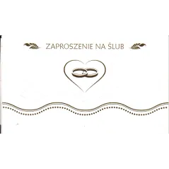 ZAPROSZENIE NA ŚLUB + KOPERTY 10SZT.