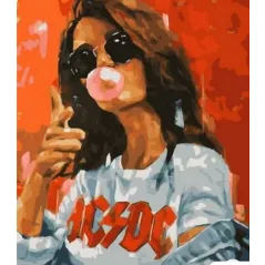 MALOWANIE PO NUMERACH BUBBLE GUM GIRL