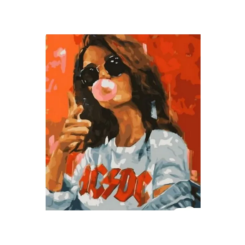 MALOWANIE PO NUMERACH BUBBLE GUM GIRL
