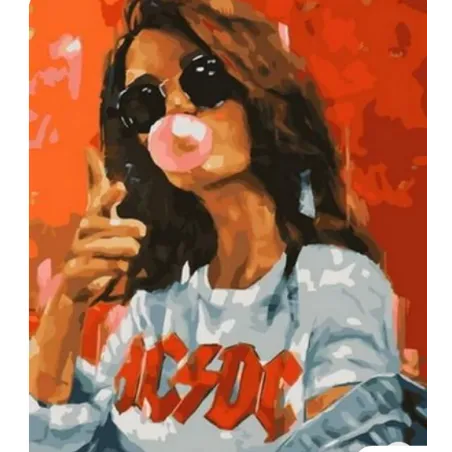 MALOWANIE PO NUMERACH BUBBLE GUM GIRL