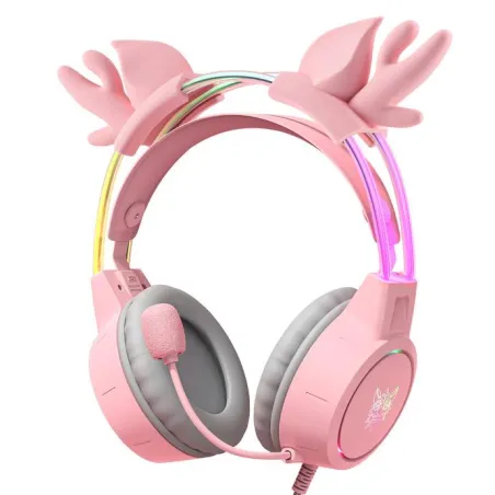 Słuchawki Gamingowe Onikuma X15 Pro Buckhorn Rgb Różowe