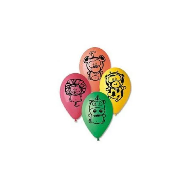 BALONY ZWIERZĄTKA W DŻUNGLI 5SZT.