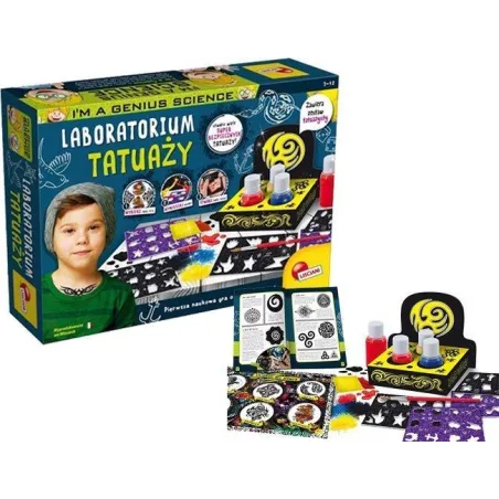 Laboratorium Tatuaży Mały Geniusz Lisciani 7-12 Lat