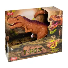 DUŻY DINOZAUR T-REX ZABAWKA INTERAKTYWNA Z DŹWIĘKIEM I ŚWIATŁAMI 3+