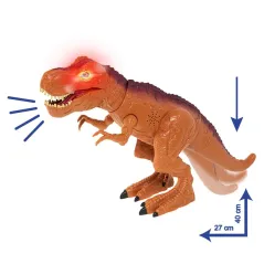 DUŻY DINOZAUR T-REX ZABAWKA INTERAKTYWNA Z DŹWIĘKIEM I ŚWIATŁAMI 3+