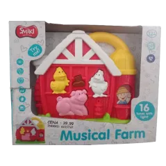 MUSICAL FARM SORTER MUZYCZNY ZE ŚWIATŁEM I DŹWIĘKIEM 12M+
