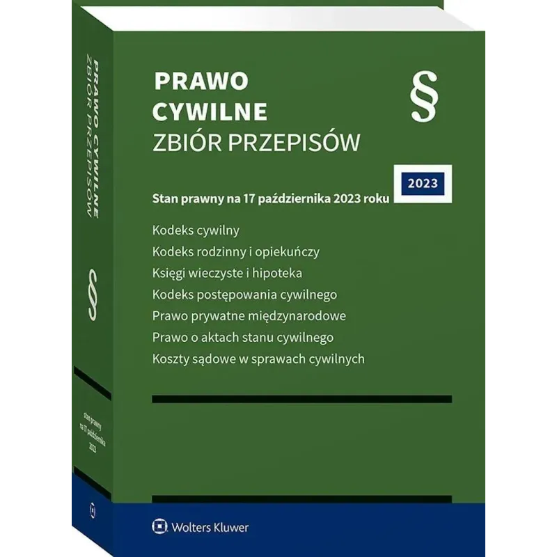 PRAWO CYWILNE. ZBIÓR PRZEPISÓW