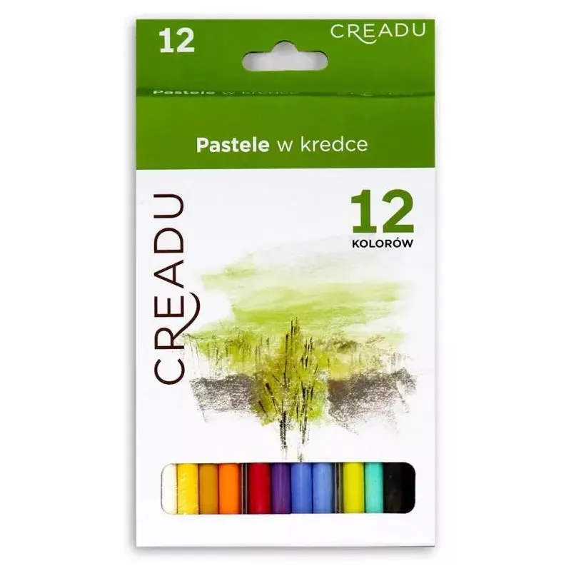 PASTELE SUCHE W KREDCE 12 KOLORÓW CREADU
