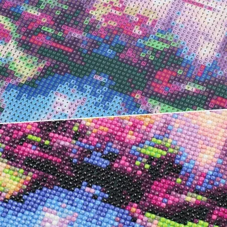 Diamentowa Mozaika Zamek W Alpach Zimą 40 X 30 Cm
