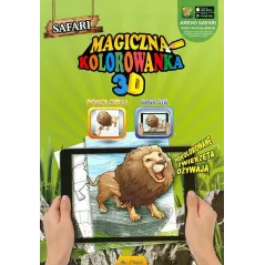 SAFARI. MAGICZNA KOLOROWANKA POPUP 3D
