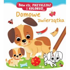 DOMOWE ZWIERZĄTKA. BAW SIĘ, PRZYKLEJAJ, KOLORUJ
