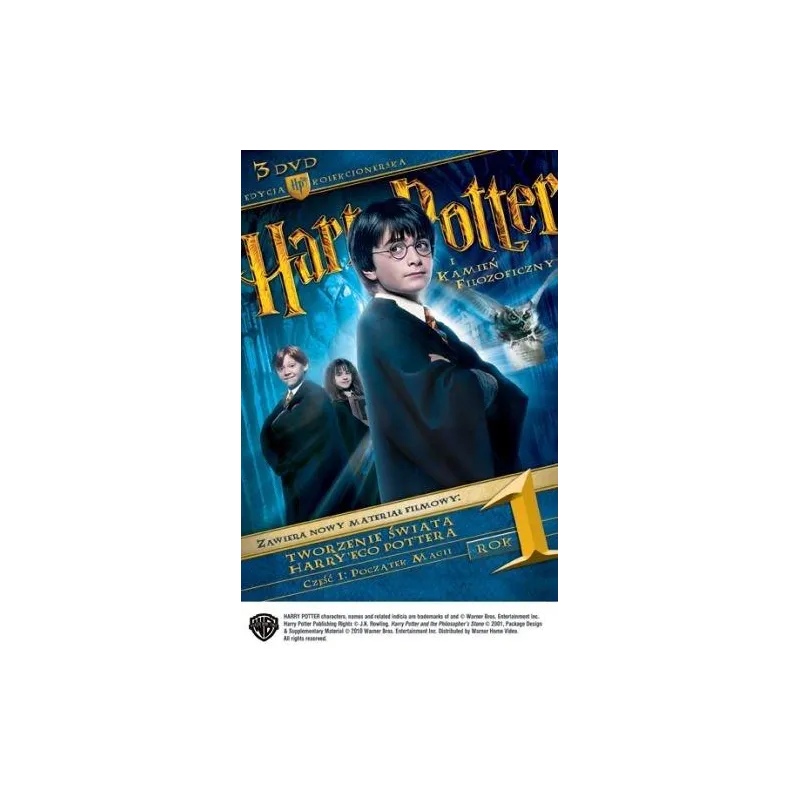 HARRY POTTER I KAMIEŃ FILOZOFICZNY 3XDVD PL EDYCJA KOLEKCJONERSKA