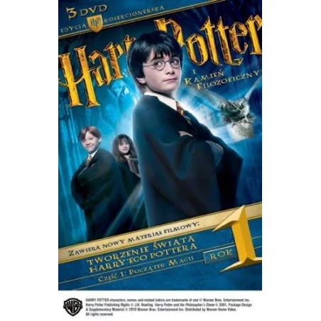 HARRY POTTER I KAMIEŃ FILOZOFICZNY 3XDVD PL EDYCJA KOLEKCJONERSKA