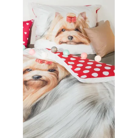 Pościel Dziecięca Best Friends Piesek Terrier 2 - Elementowa 140 X 200 Cm + 70 X 90 Cm