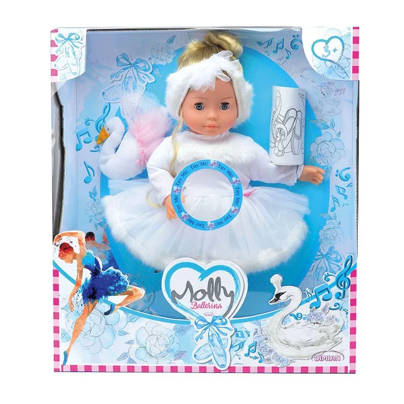 GRAJĄCA LALKA MOLLY BALERINA 40 CM 3+