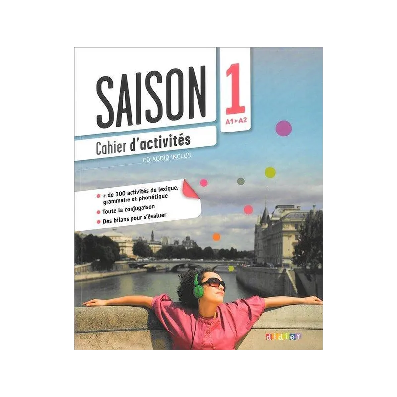 Saison 1 Ćwiczenia  CD Audio poziom A1A2  Alcazar Marion, Escufier Dorothee, Gomy Camille