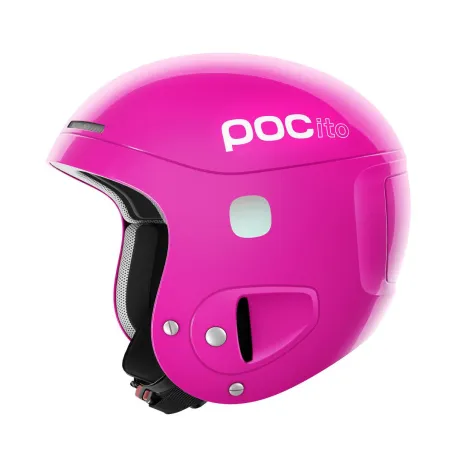 KASK NARCIARSKI SNOWBOARDOWY XS-S ROZMIAR 51-54 + LAMPKA LED I KAMIZELKA POC POCITO SKULL FLUORESCENT PINK
