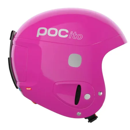 Kask Narciarski Snowboardowy Xs-S Rozmiar 51-54 + Lampka Led I Kamizelka Poc Pocito Skull Fluorescent Pink