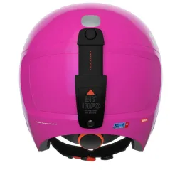 KASK NARCIARSKI SNOWBOARDOWY XS-S ROZMIAR 51-54 + LAMPKA LED I KAMIZELKA POC POCITO SKULL FLUORESCENT PINK