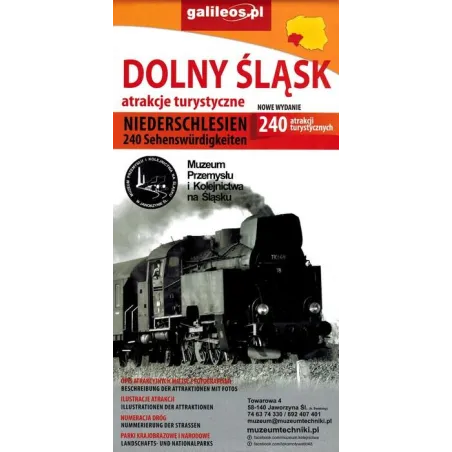 Dolny Śląsk. Mapa Atrakcji Turystycznych